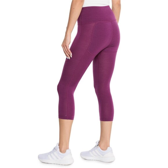NEW Icebreaker Fastray High-Rise Tights - Merino Wool purple 462sn - Picture 1 of 4